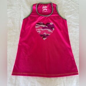 Lucky in Love girls small tennis Athletic shirt tank top